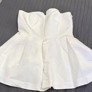 Elizabeth and James white peplum top